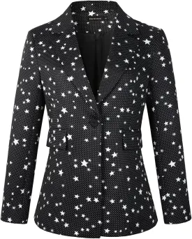 Beninos Womens Long Sleeve Casual One Button Blazer Jacket