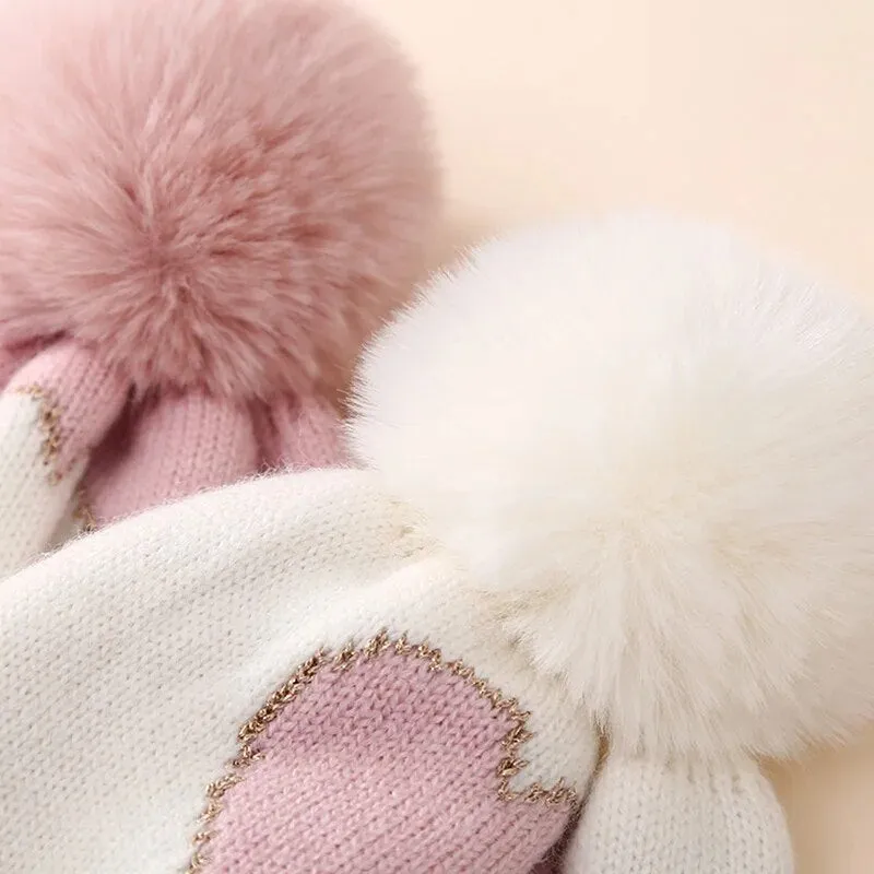 BIG HEART Pompom Beanie
