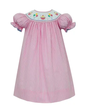 Birthday Stripe Angel Wing Bishop Dress