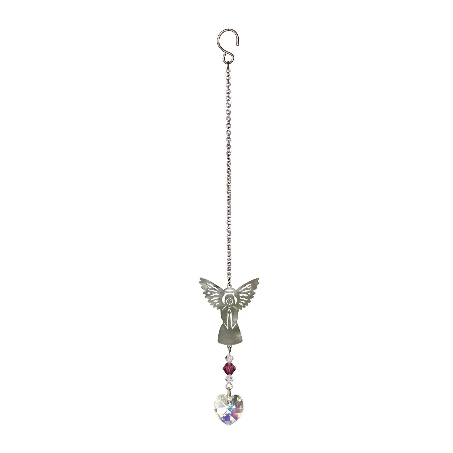 Birthstone Angel Crystal Suncatcher - February
