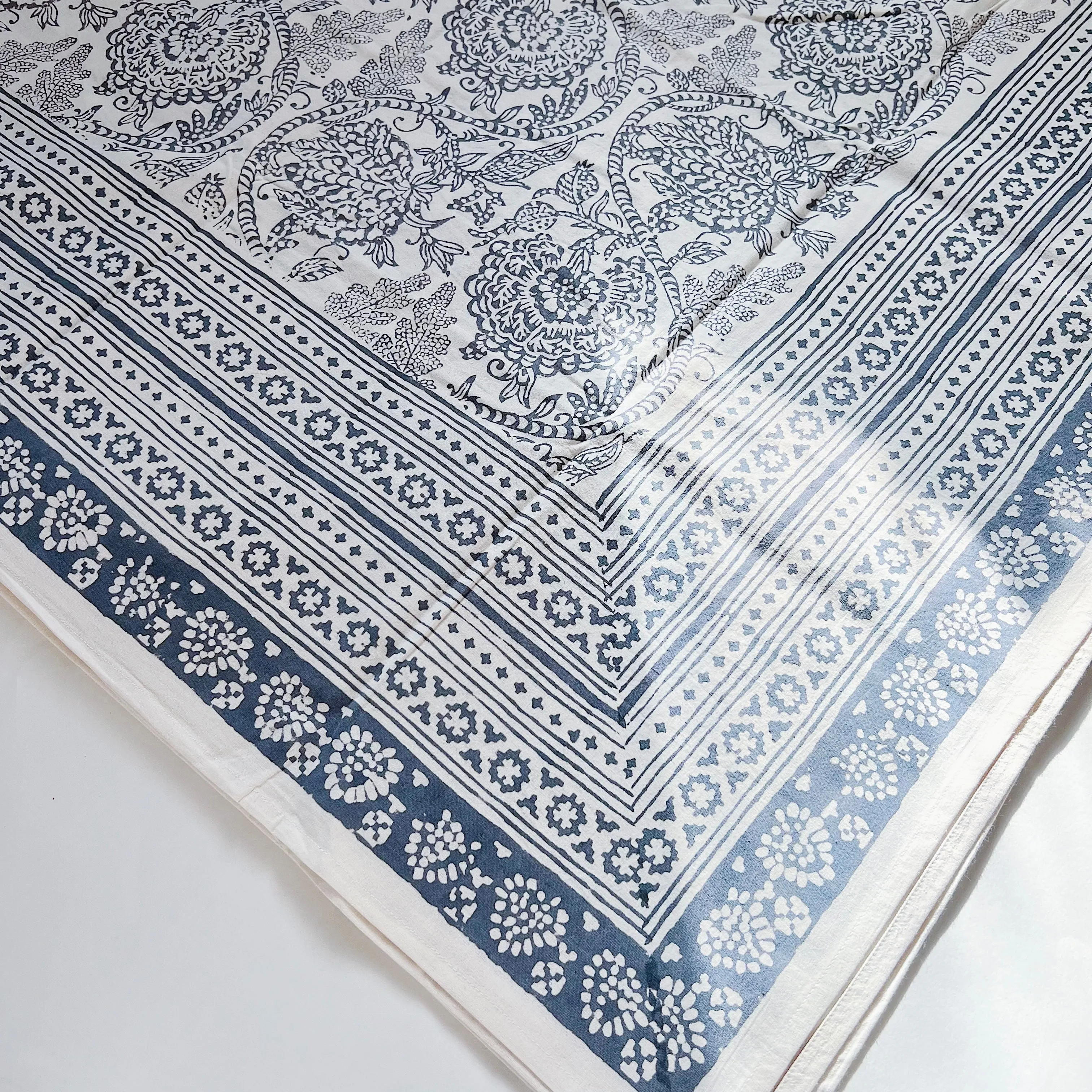 Blockprint Tablecloth | Sindh Slate