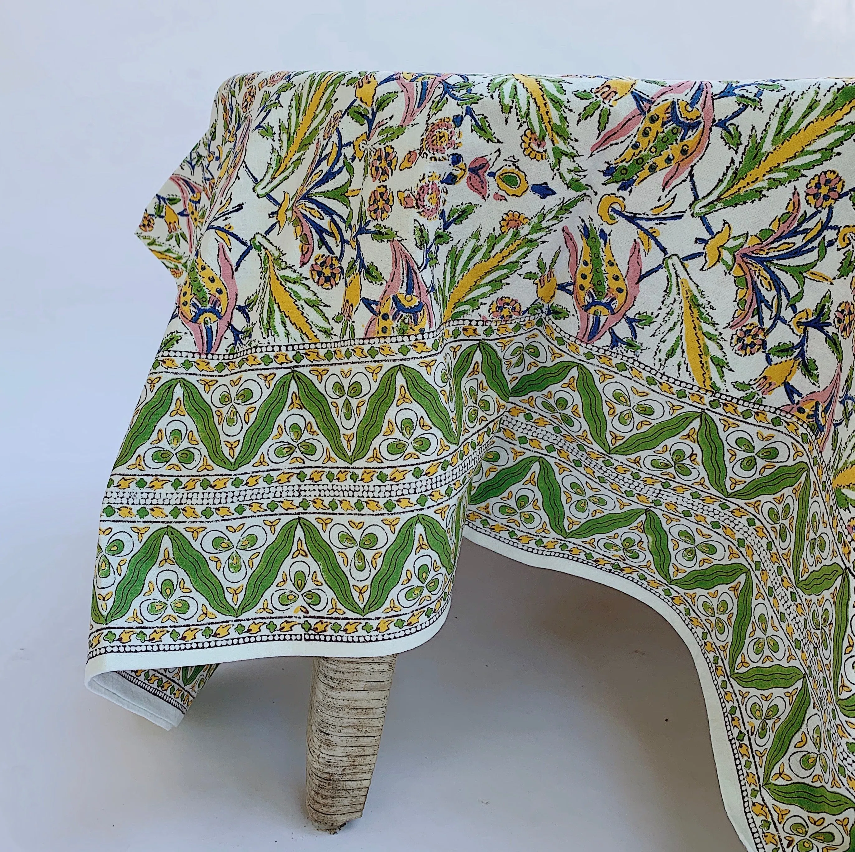 Blockprint Tablecloth | Victoria & Albert