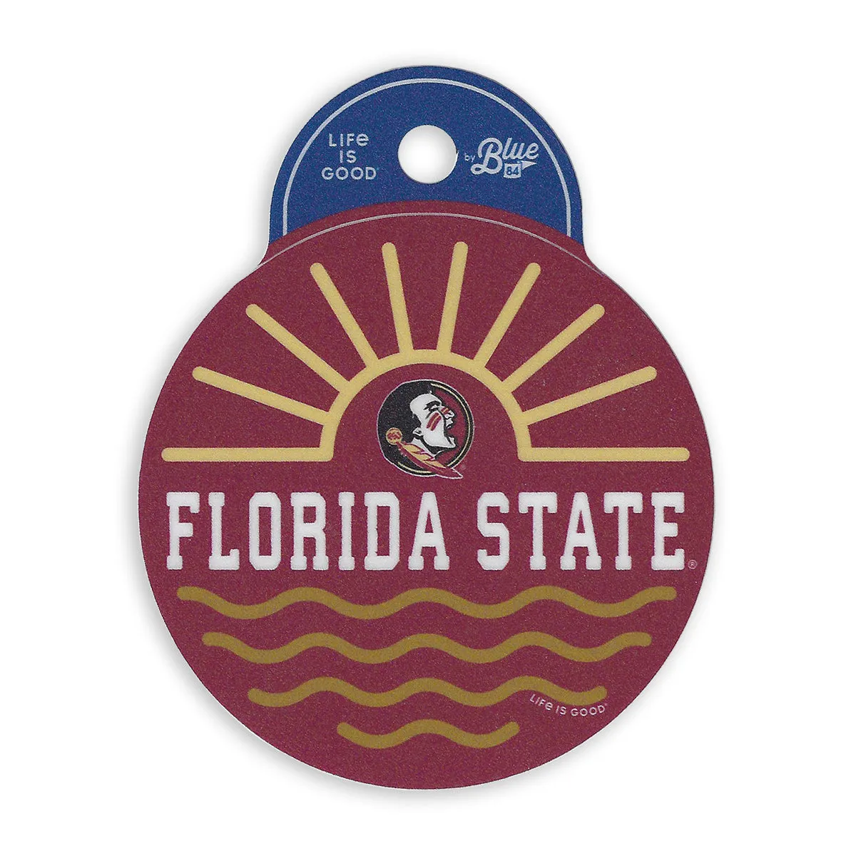 Blue 84 Florida State Seminole Logo Sunset Decal