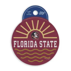 Blue 84 Florida State Seminole Logo Sunset Decal
