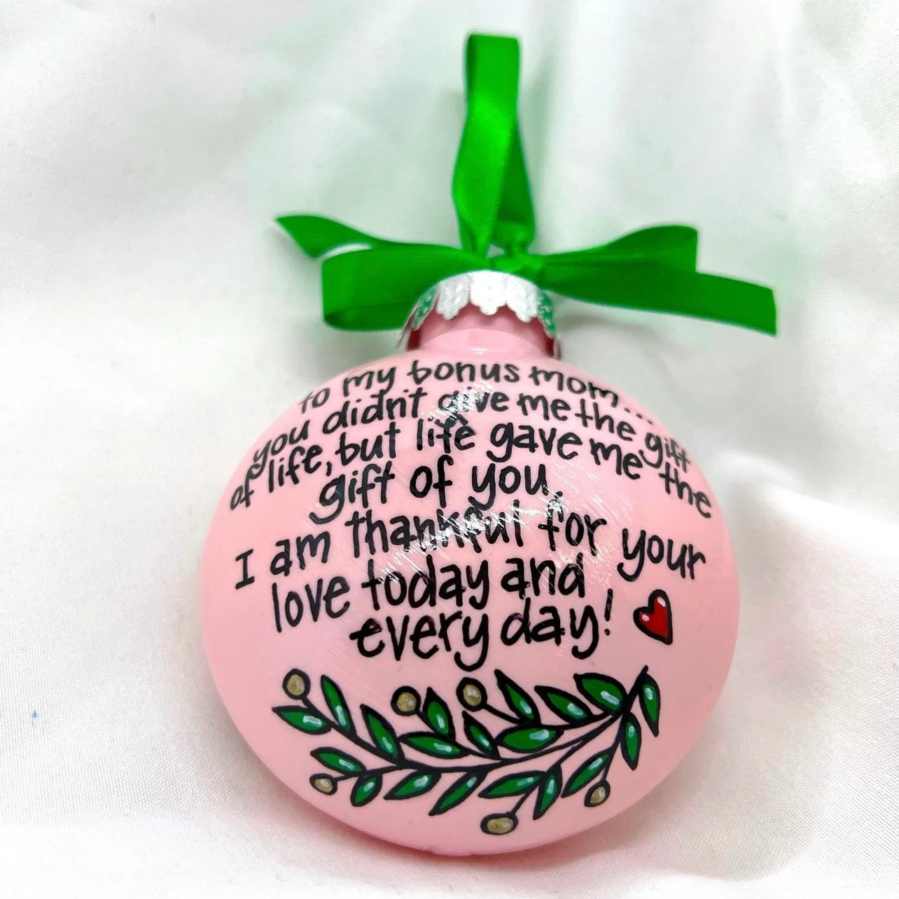 Bonus Mom Ornament - Like a Mom, Christmas Ornament, Holiday Ornament, Stepmom Ornament, 2023 Ornament, Stepmother Ornament, Bonus Mom
