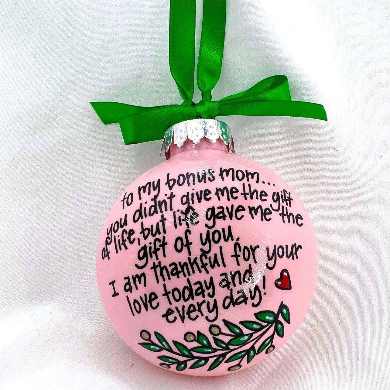 Bonus Mom Ornament - Like a Mom, Christmas Ornament, Holiday Ornament, Stepmom Ornament, 2023 Ornament, Stepmother Ornament, Bonus Mom