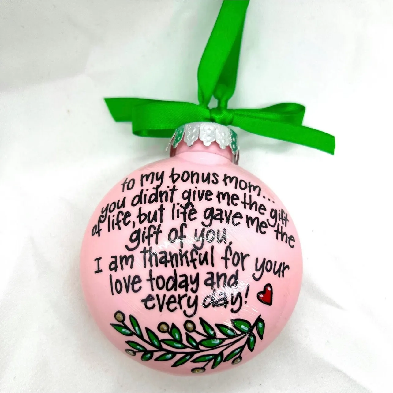 Bonus Mom Ornament - Like a Mom, Christmas Ornament, Holiday Ornament, Stepmom Ornament, 2023 Ornament, Stepmother Ornament, Bonus Mom