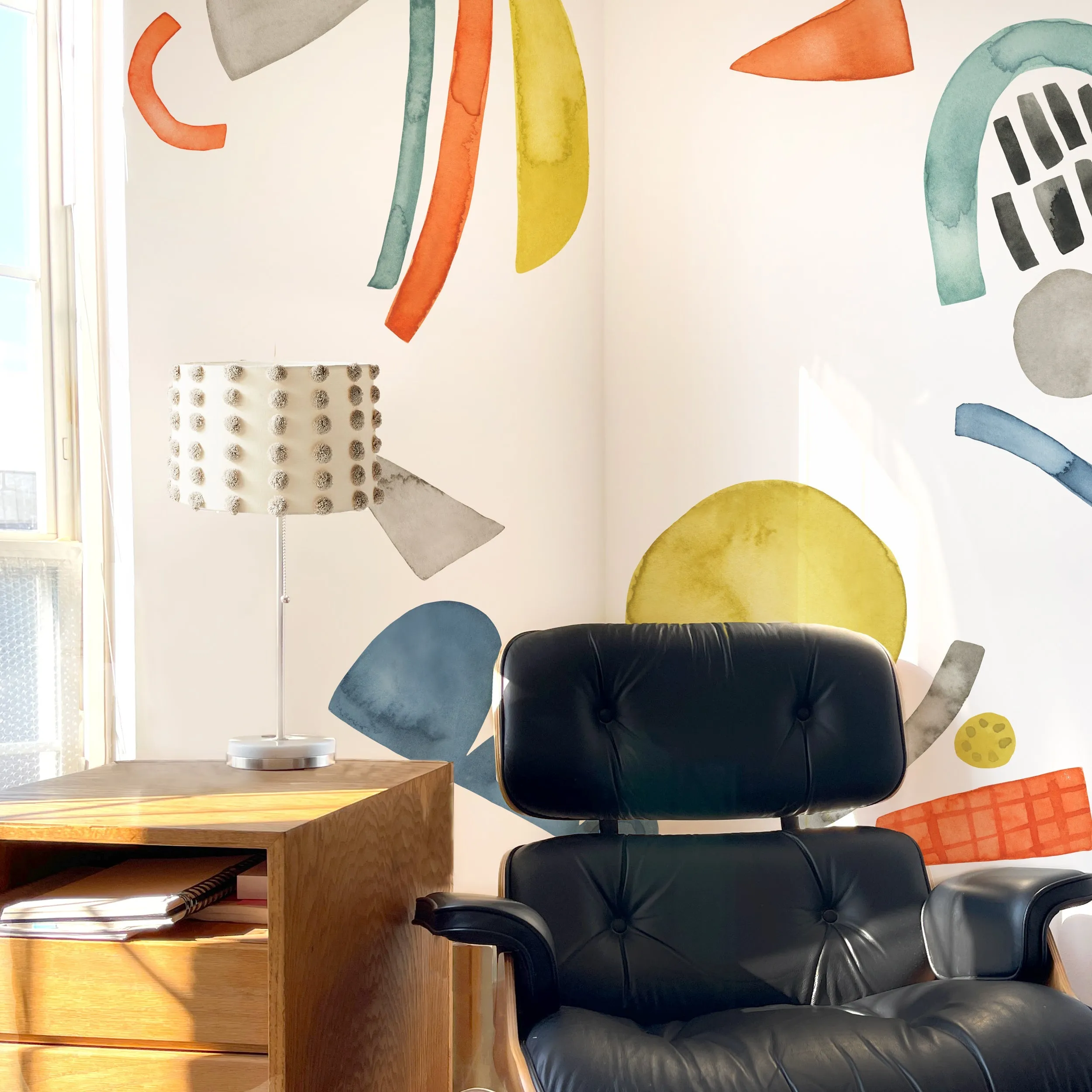 Bright Abstract Shapes Wall Decal Set - Medium
