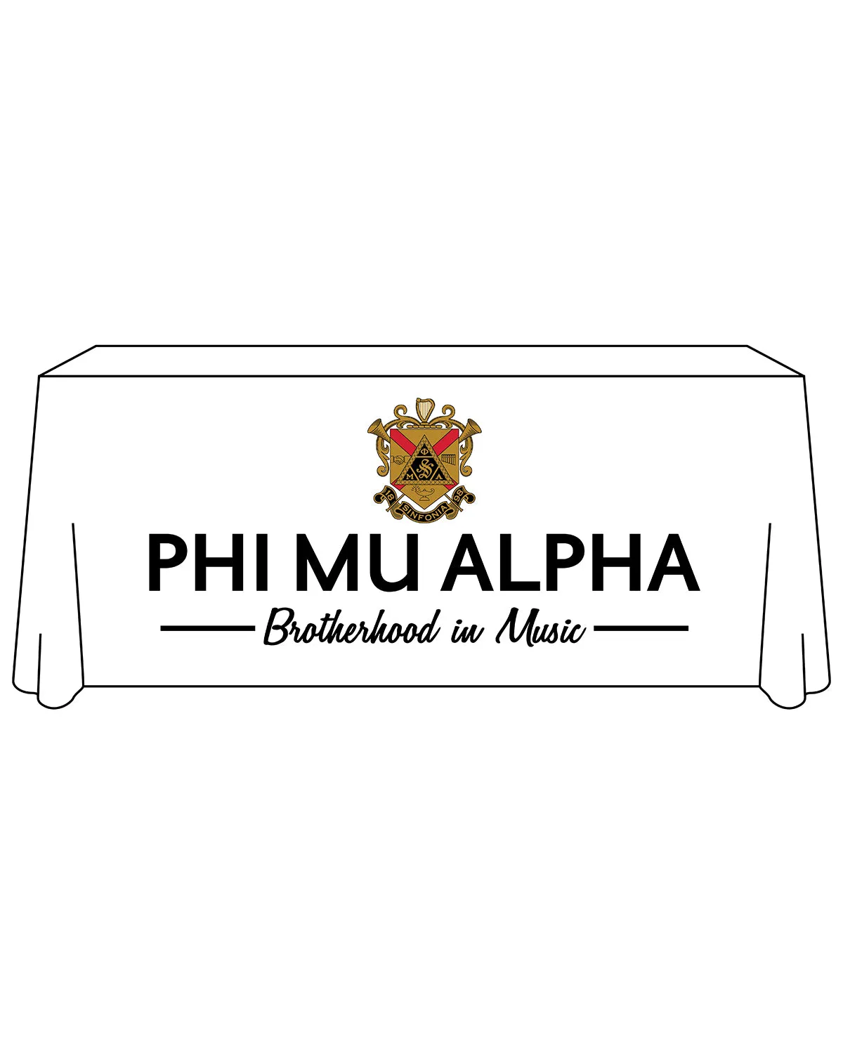 Brotherhood in Music Tablecloth, 6 Ft.