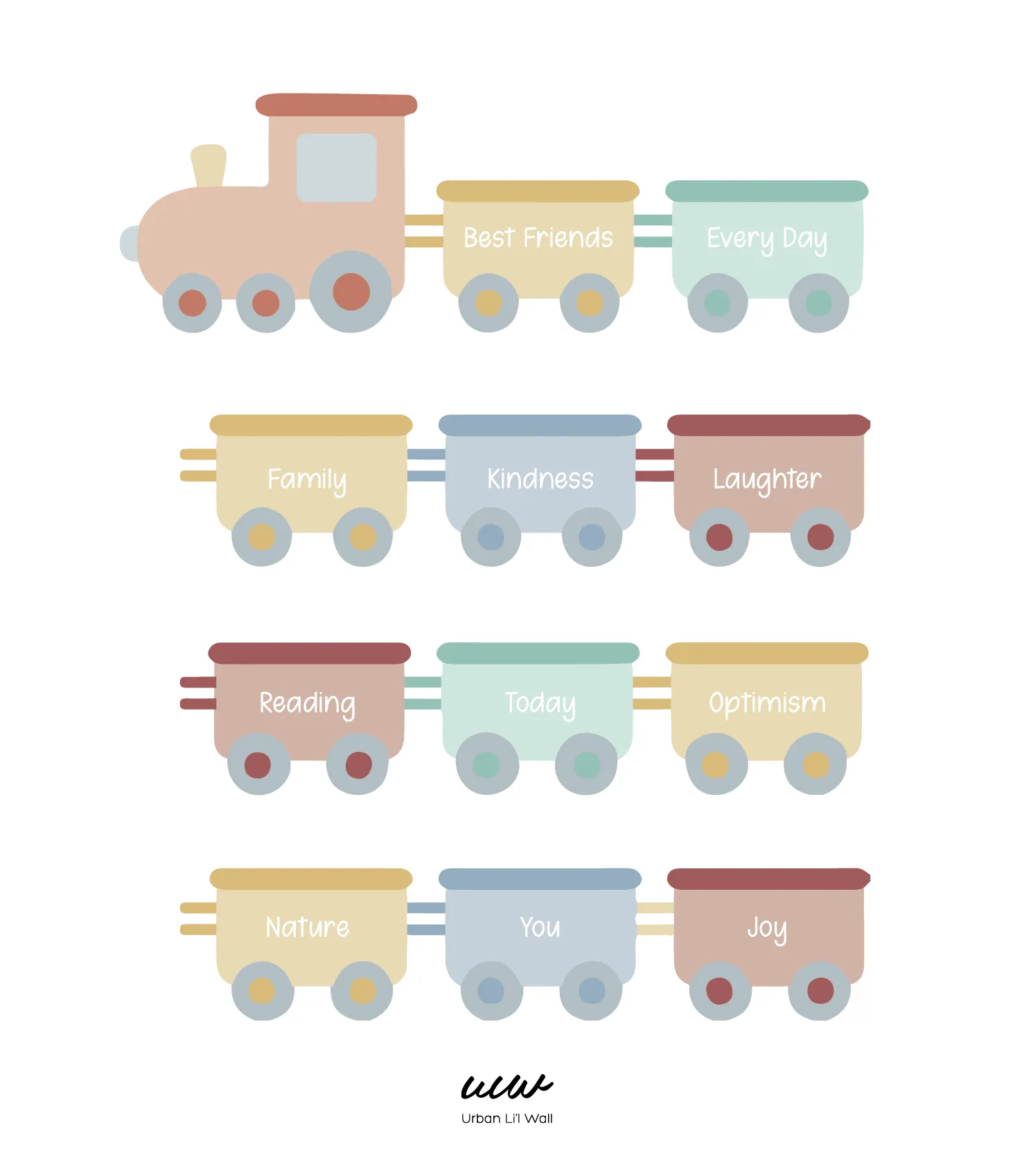 Bundle F Fabric Decal by Our Little Playnest x Urban Li'l