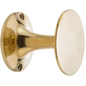 Button Wall Hook - Small Brass