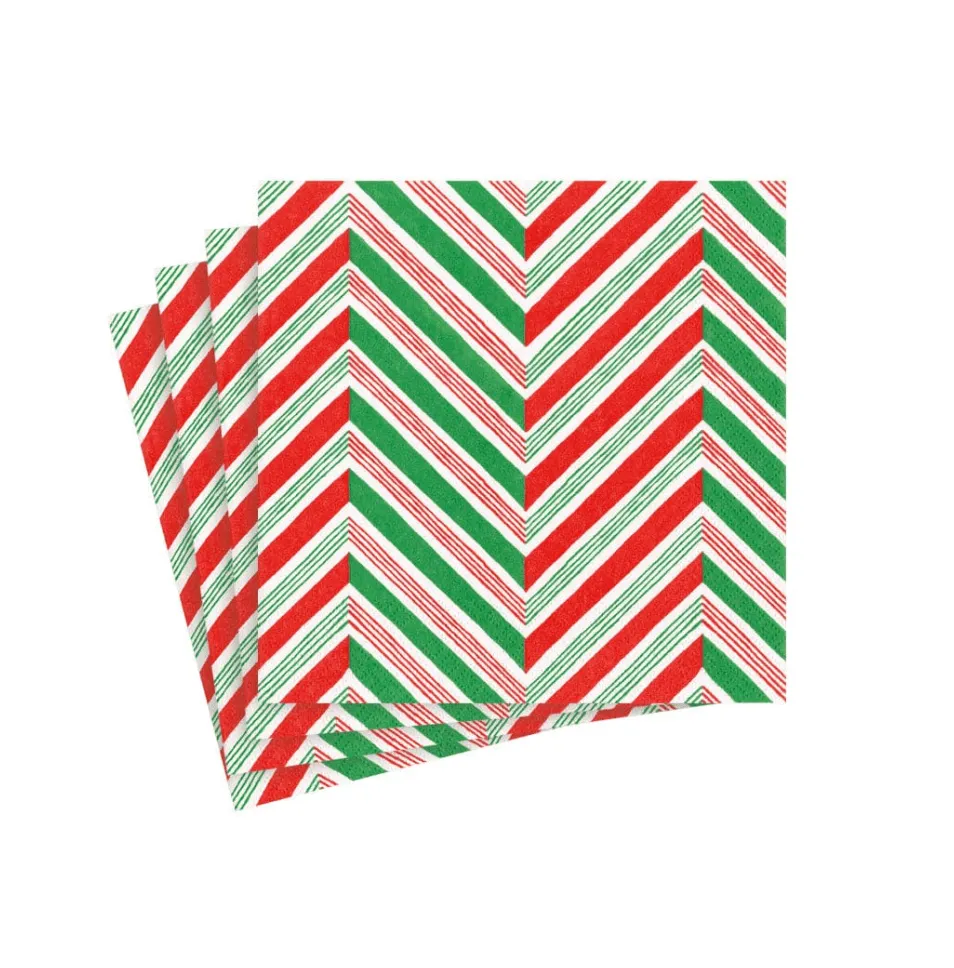 Candy Cane Beverage Napkins