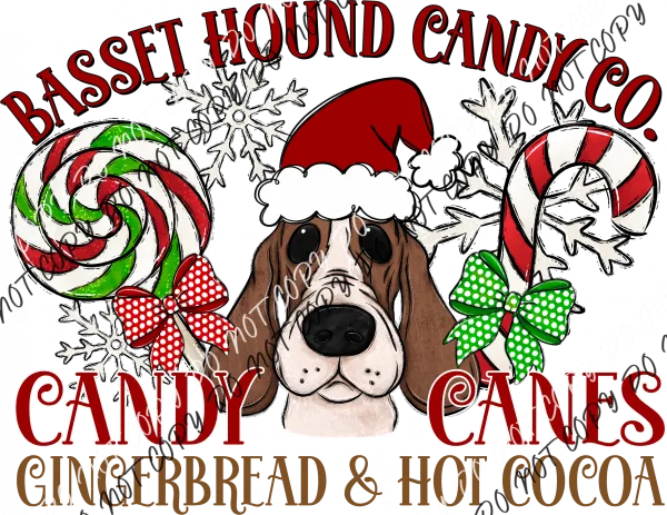 Candy Cane Co Dog (Select Breed) DTF Transfer