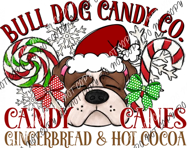 Candy Cane Co Dog (Select Breed) DTF Transfer