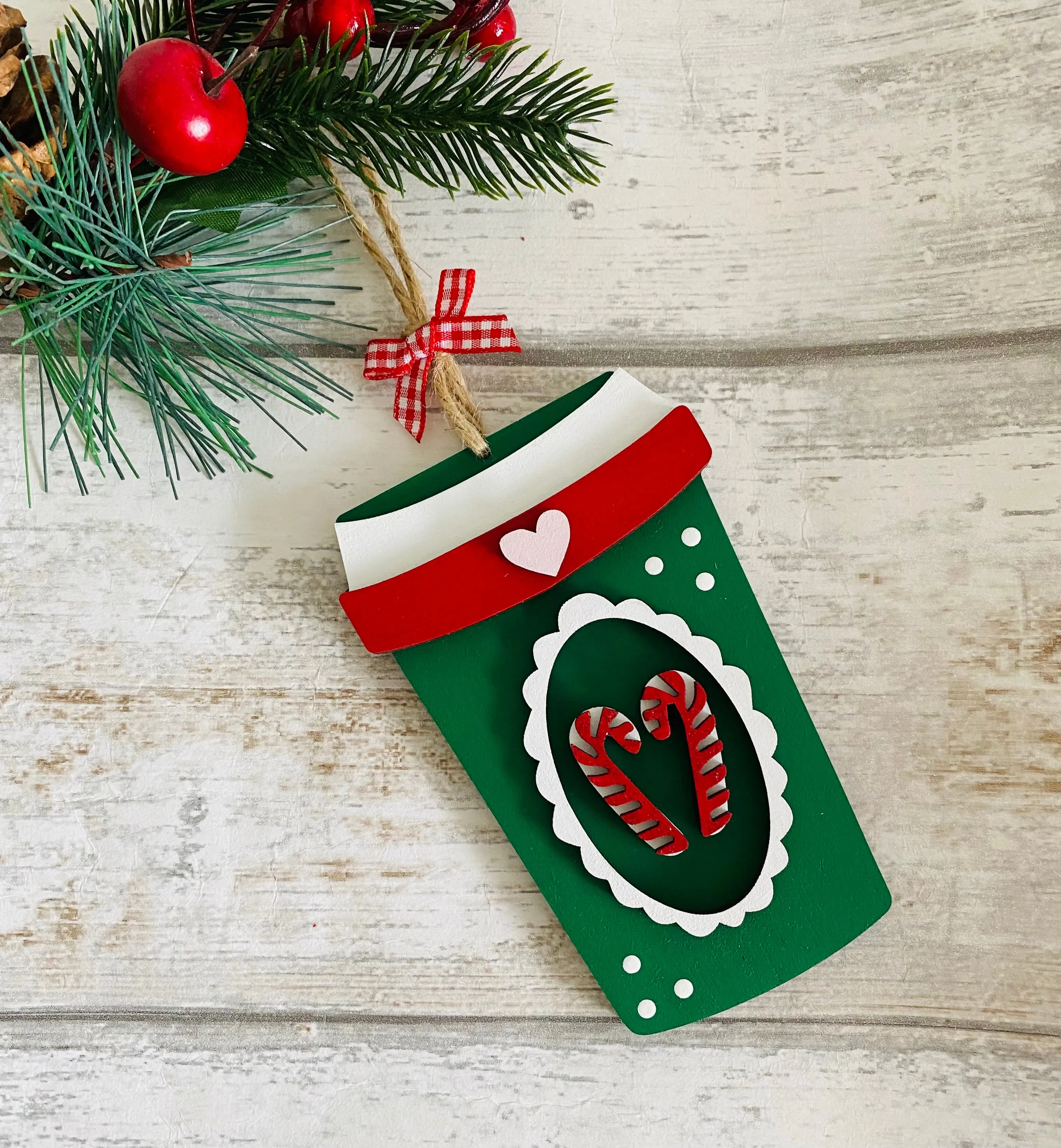 Candy Cane Cup Christmas Decoration