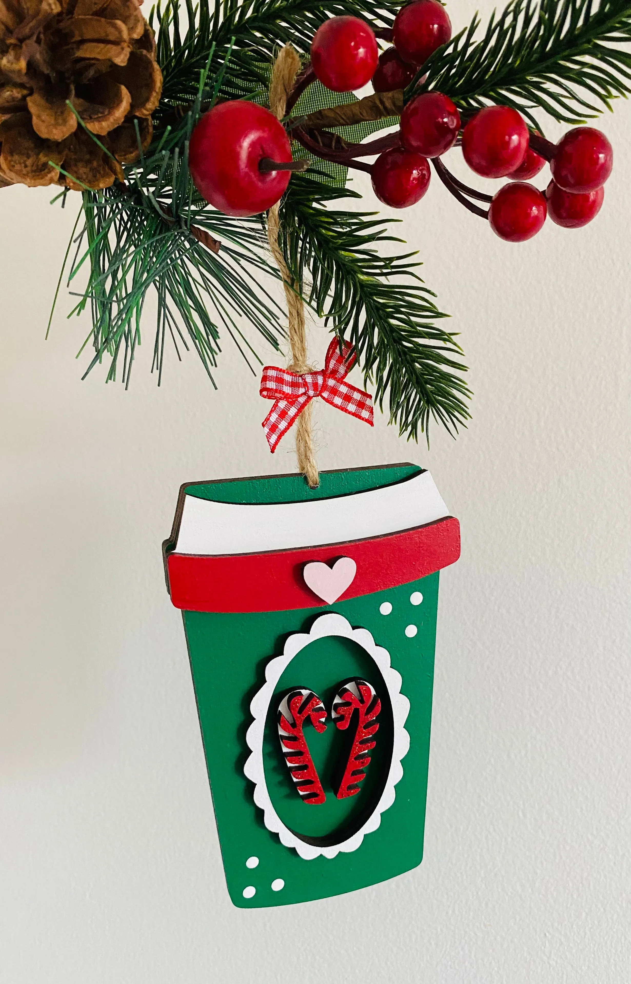 Candy Cane Cup Christmas Decoration
