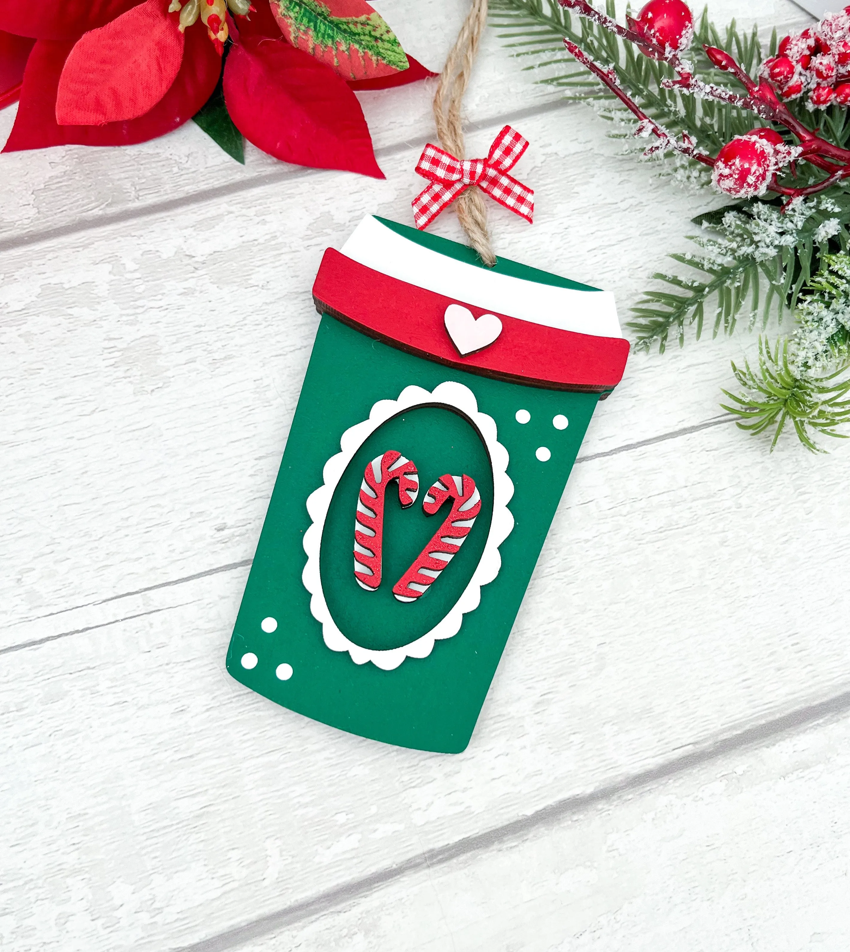 Candy Cane Cup Christmas Decoration