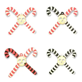 Candy Cane Skeleton Ornament