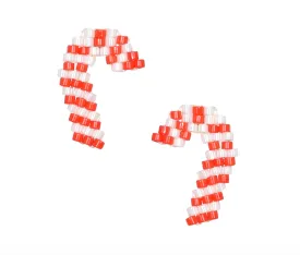 Candy Cane Stud Earrings