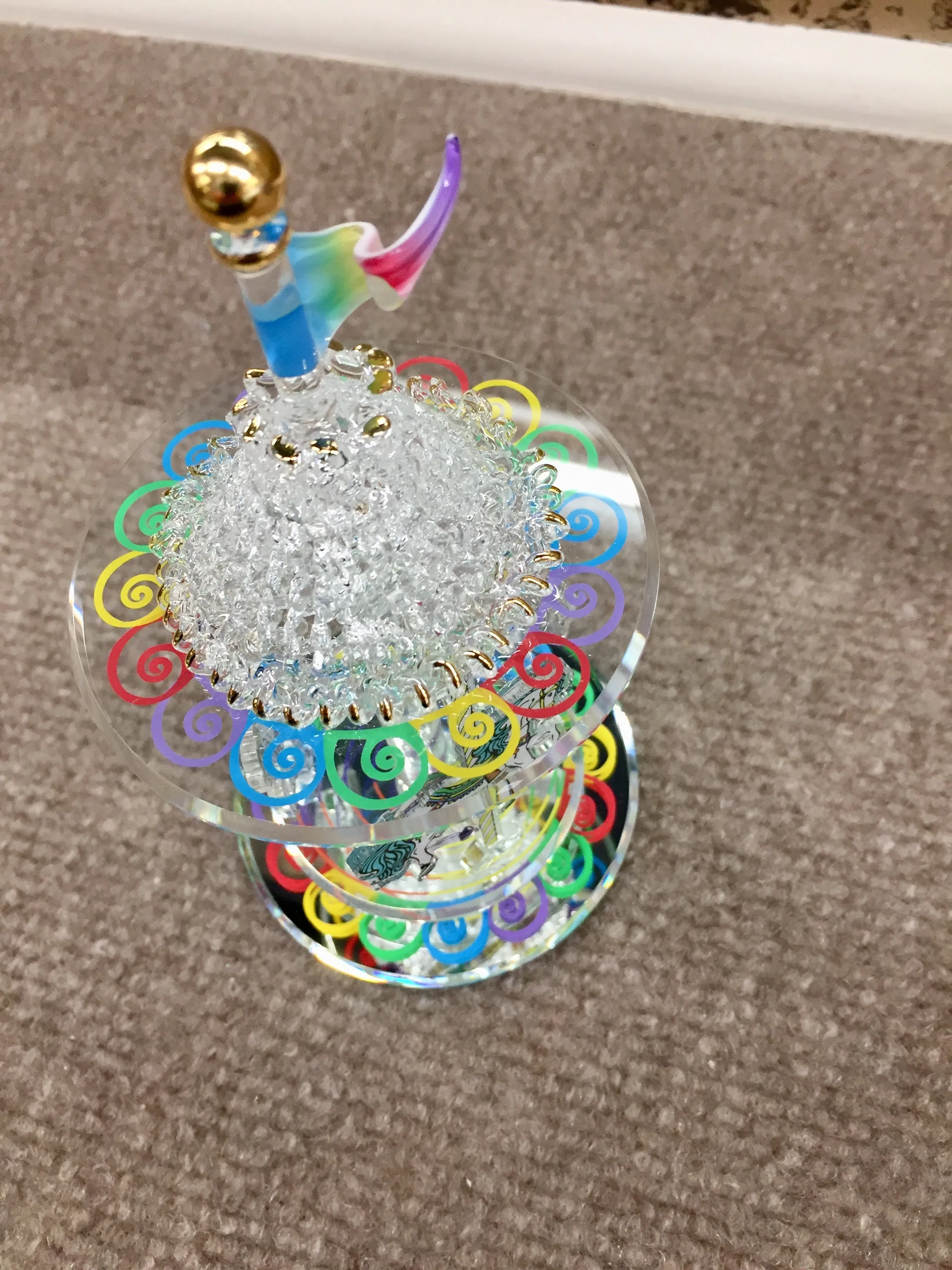 Carousel Glass Figurine