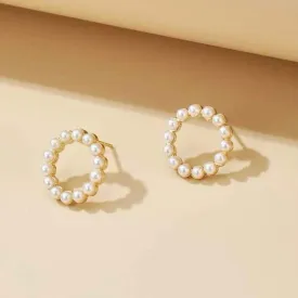 Catherine Mini Pearl Wreath Stud Earrings