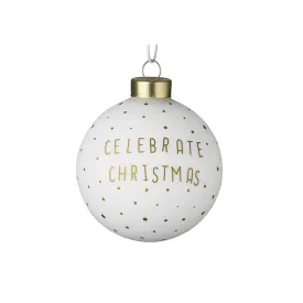 Celebrate Glass Christmas Bauble