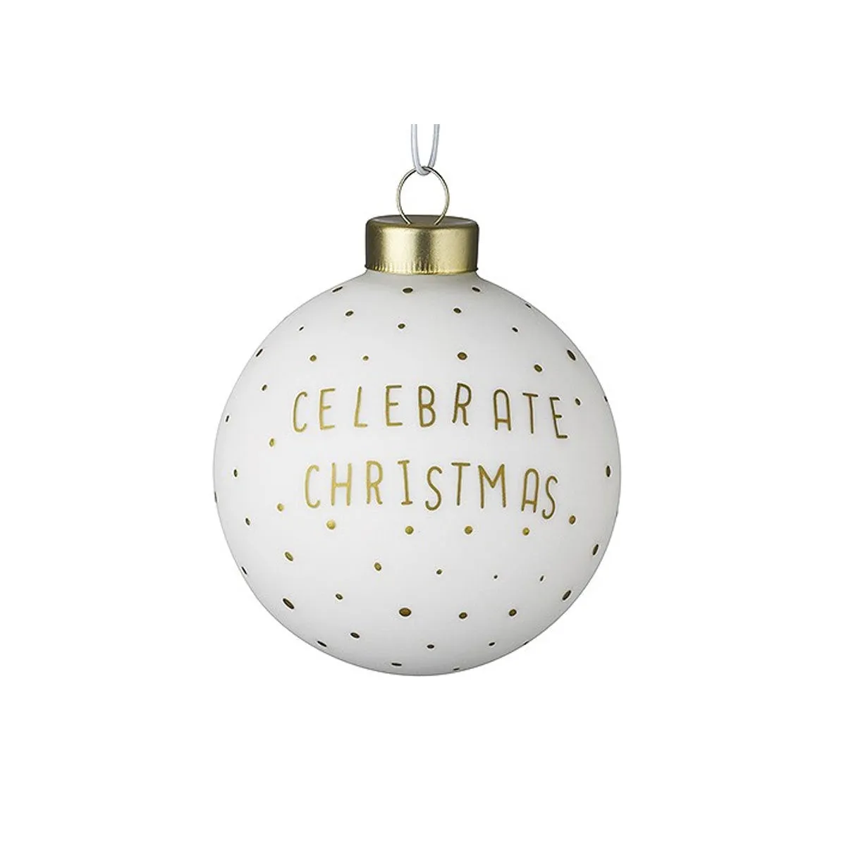 Celebrate Glass Christmas Bauble