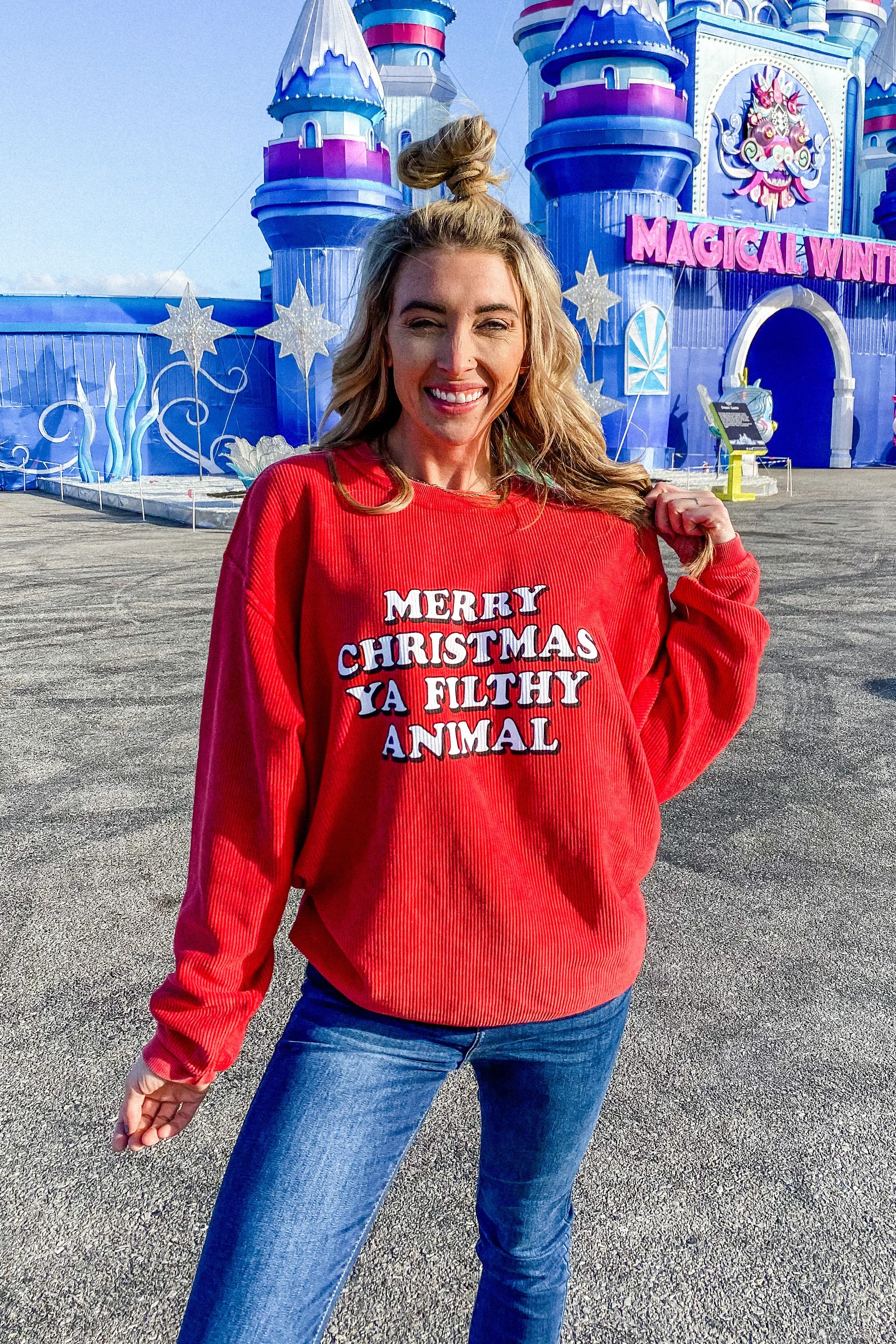 Charlie Southern: Ya Filthy Animal Corded Sweatshirt