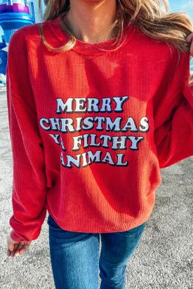 Charlie Southern: Ya Filthy Animal Corded Sweatshirt