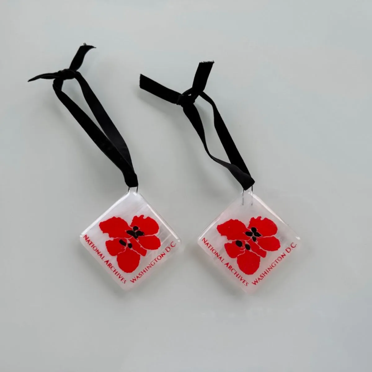 Cherry Blossom Fused Glass Ornament