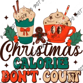 Christmas Calories DTF Transfer