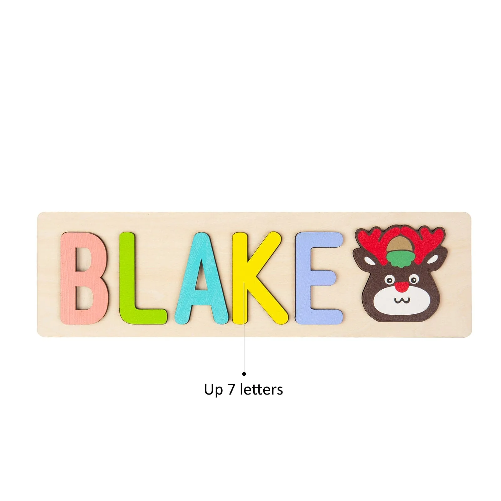 Christmas Personalized Custom Wooden Name Puzzle