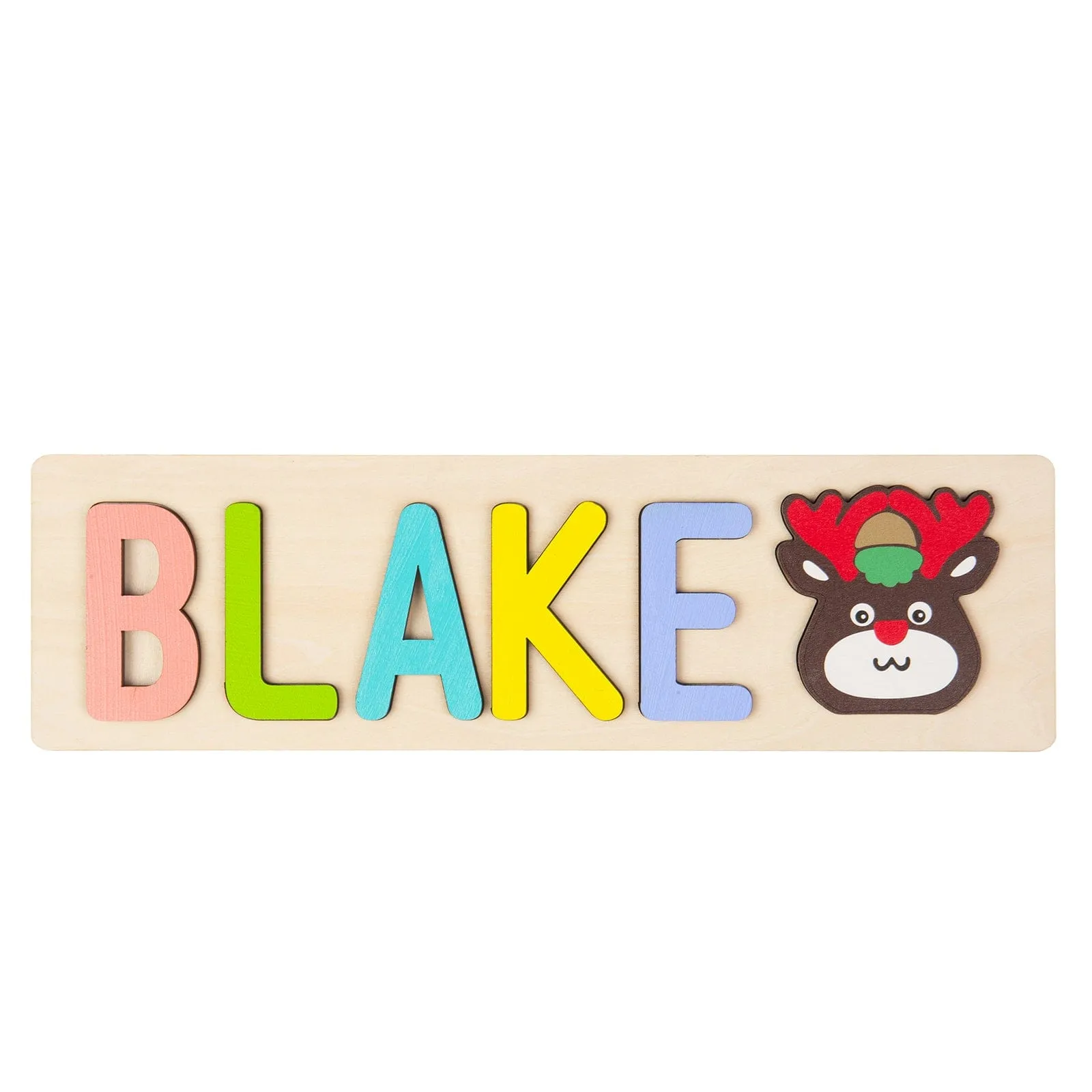 Christmas Personalized Custom Wooden Name Puzzle