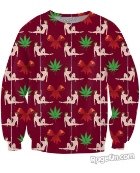 Christmas Stripper Crewneck Sweatshirt