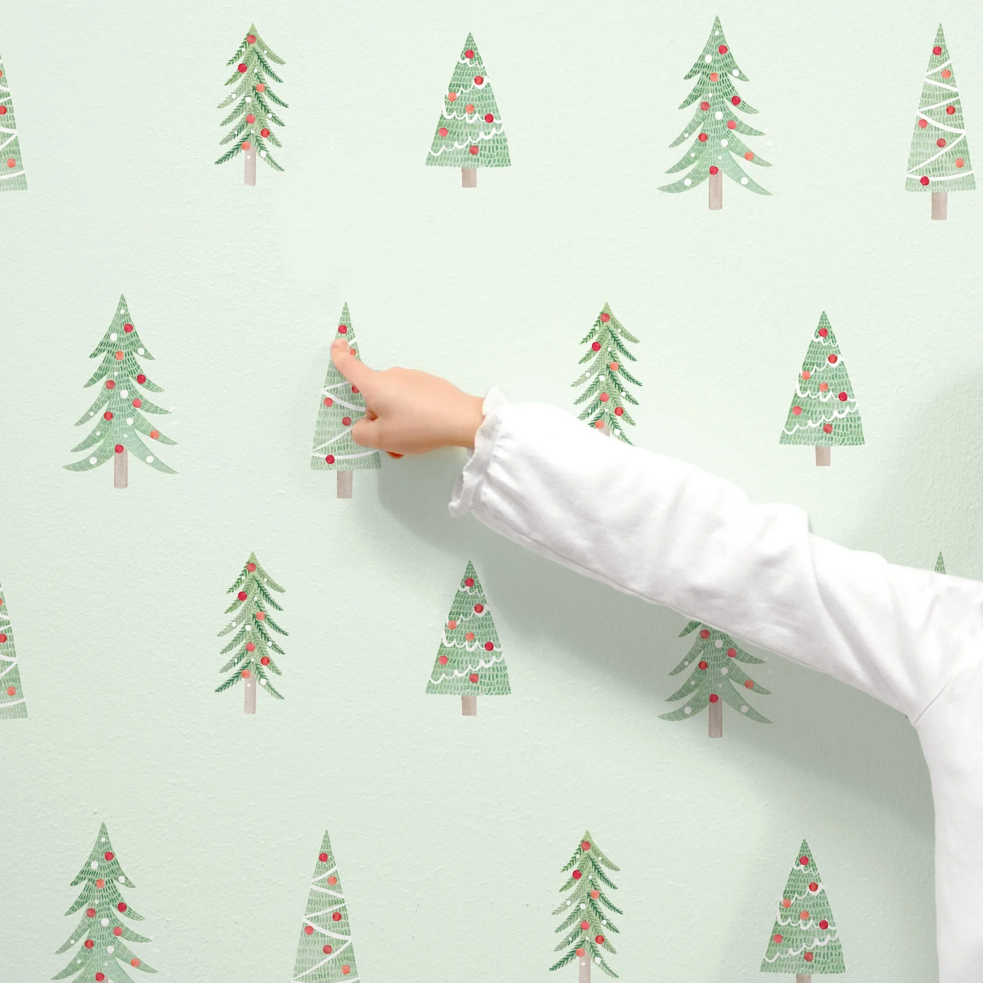Christmas Tree Toss Wall Decal Set