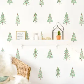 Christmas Tree Toss Wall Decal Set