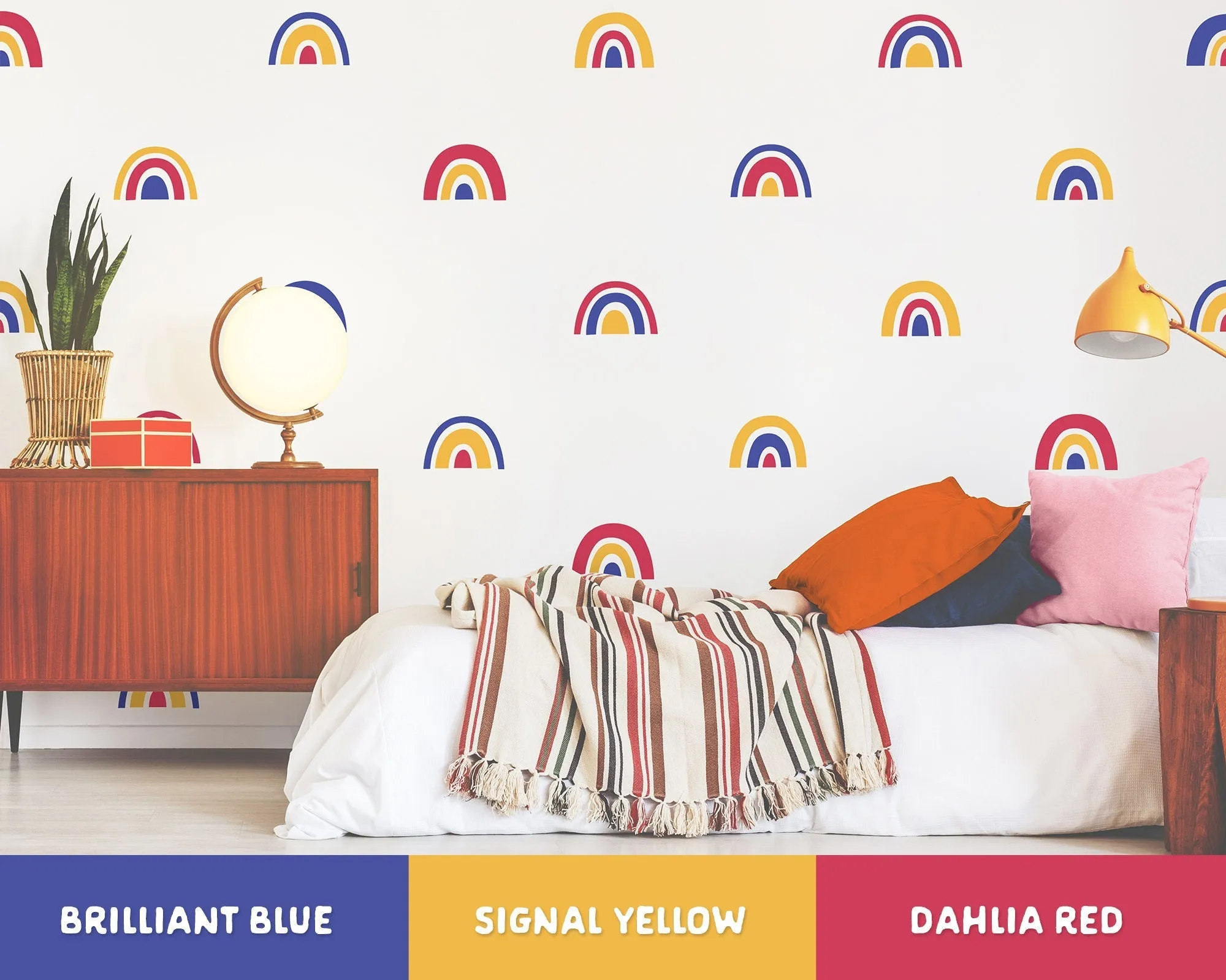 Chunky Rainbows Wall Decal Set