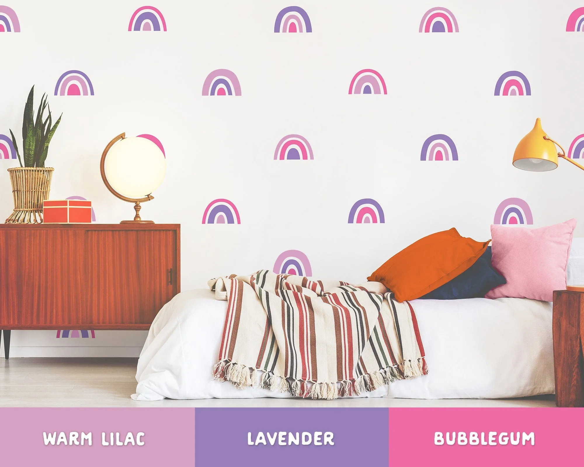 Chunky Rainbows Wall Decal Set