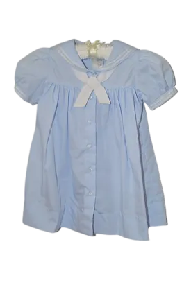 Classic Sailor Dress by Petit Ami Light Blue
