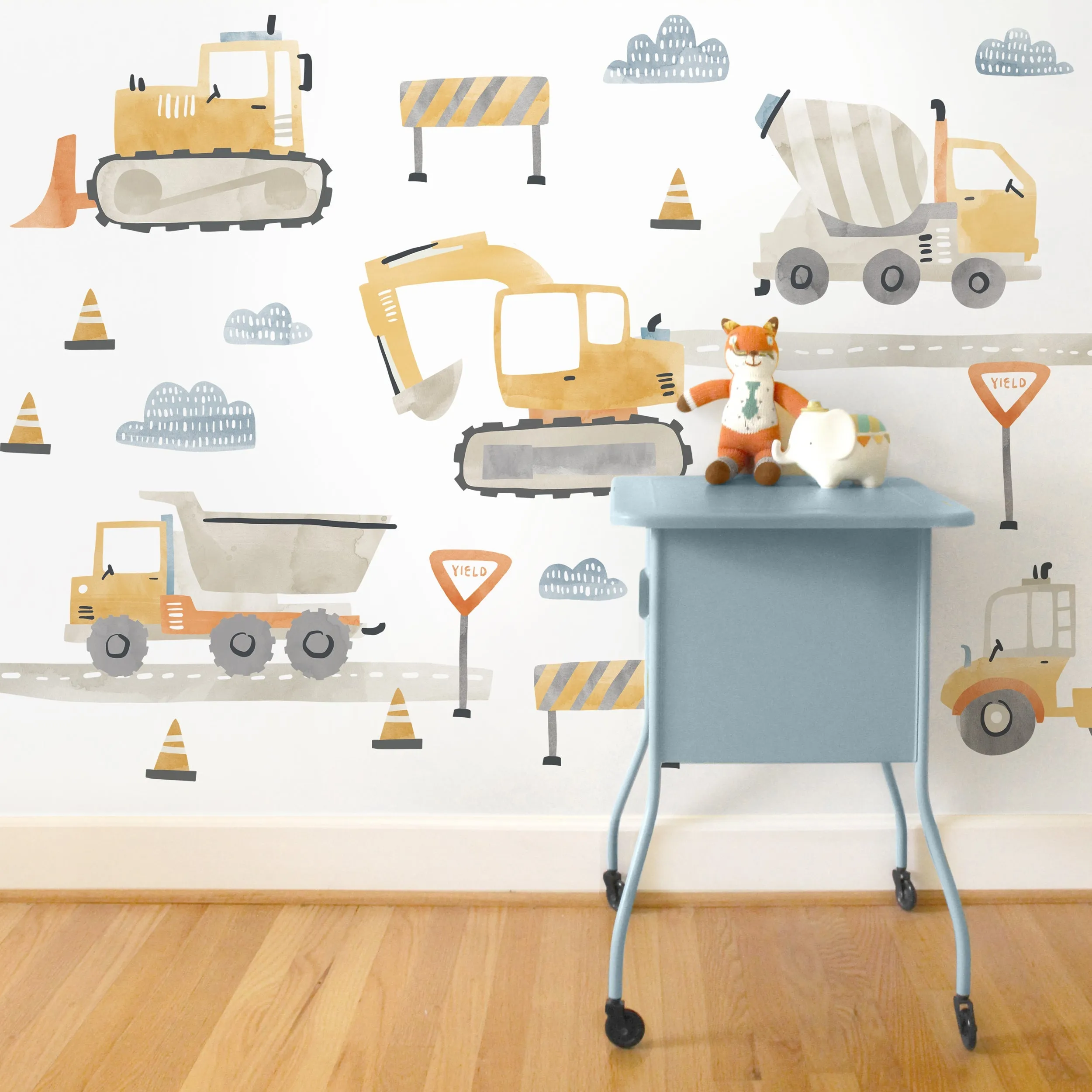 Construction Wall Decal Set - Medium