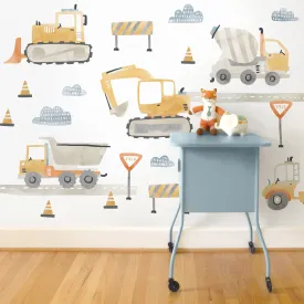 Construction Wall Decal Set - Medium