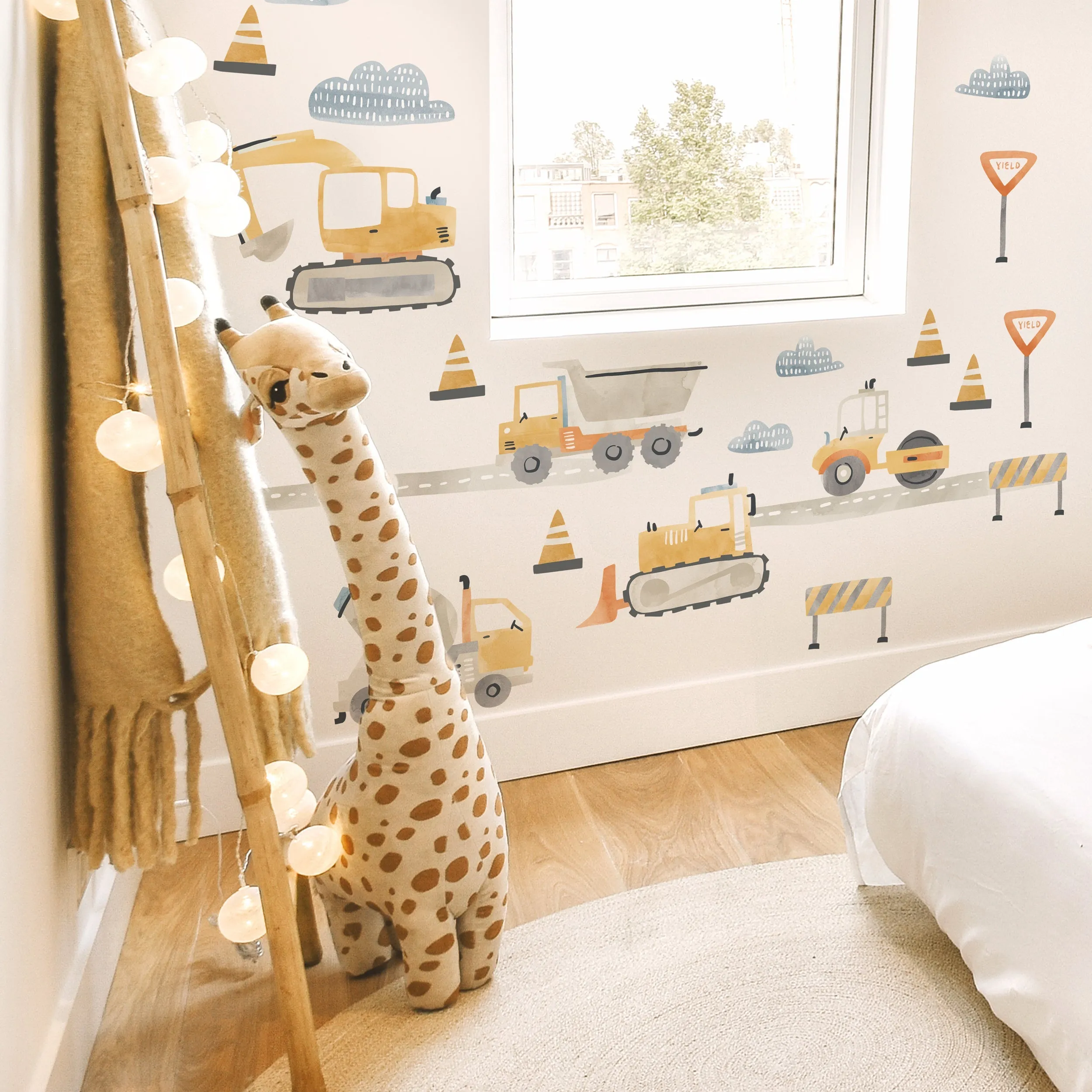Construction Wall Decal Set - Small