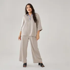 Contrast Trimmed Top