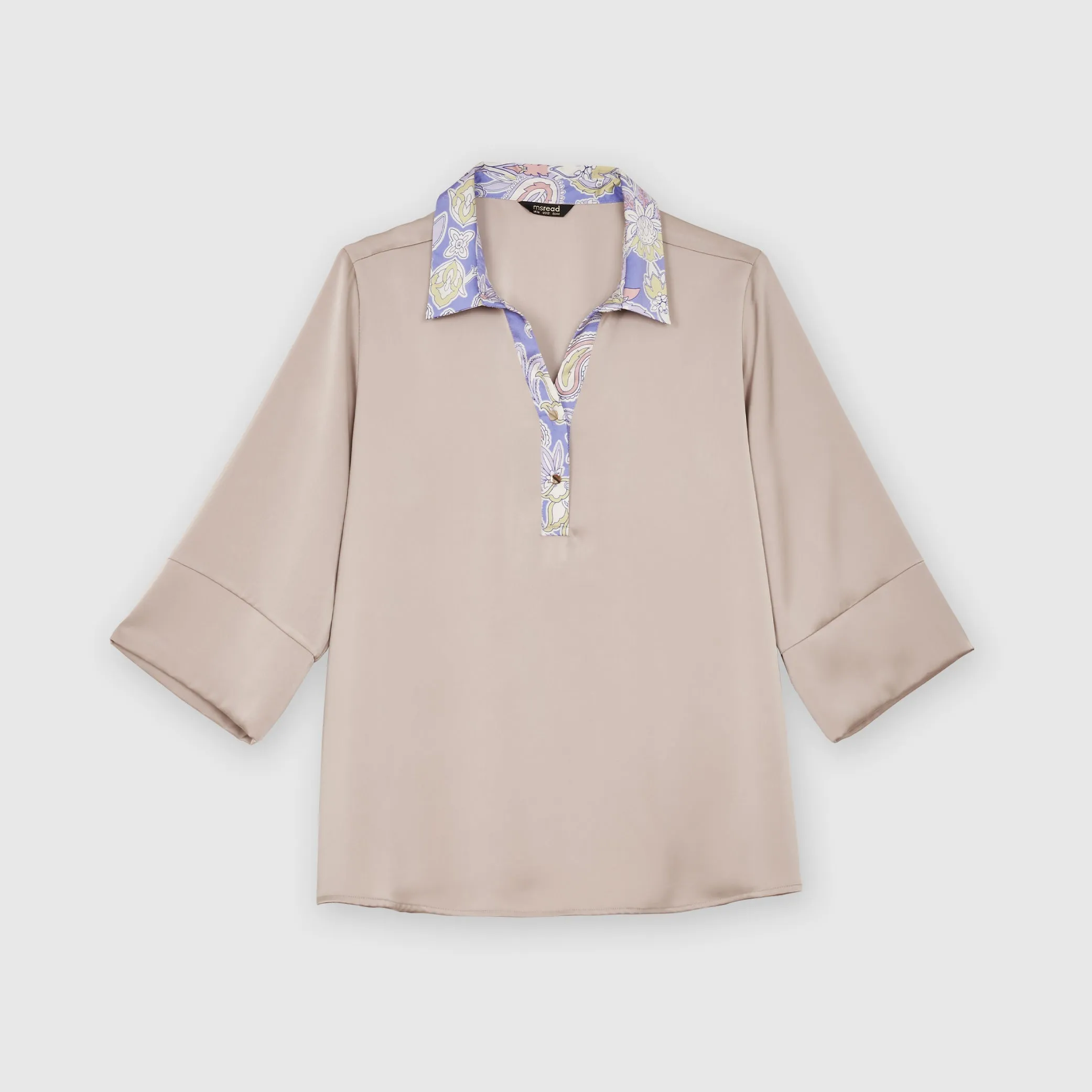 Contrast Trimmed Top
