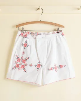 Coral Peony Boxer Shorts - S
