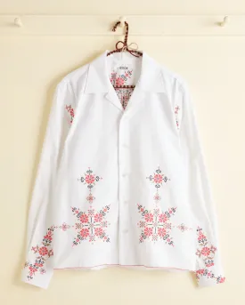 Coral Peony Long Sleeve Shirt - S