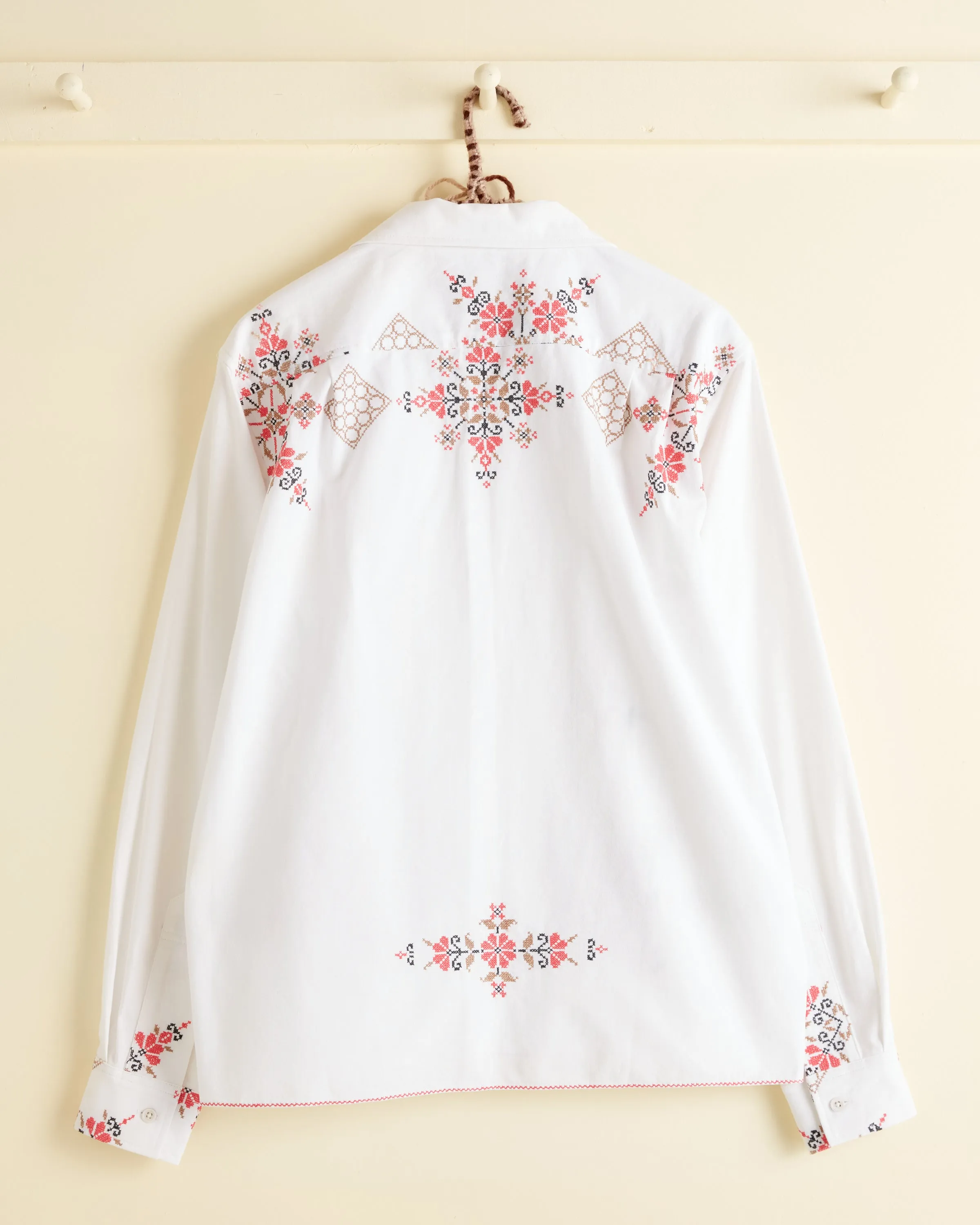 Coral Peony Long Sleeve Shirt - S