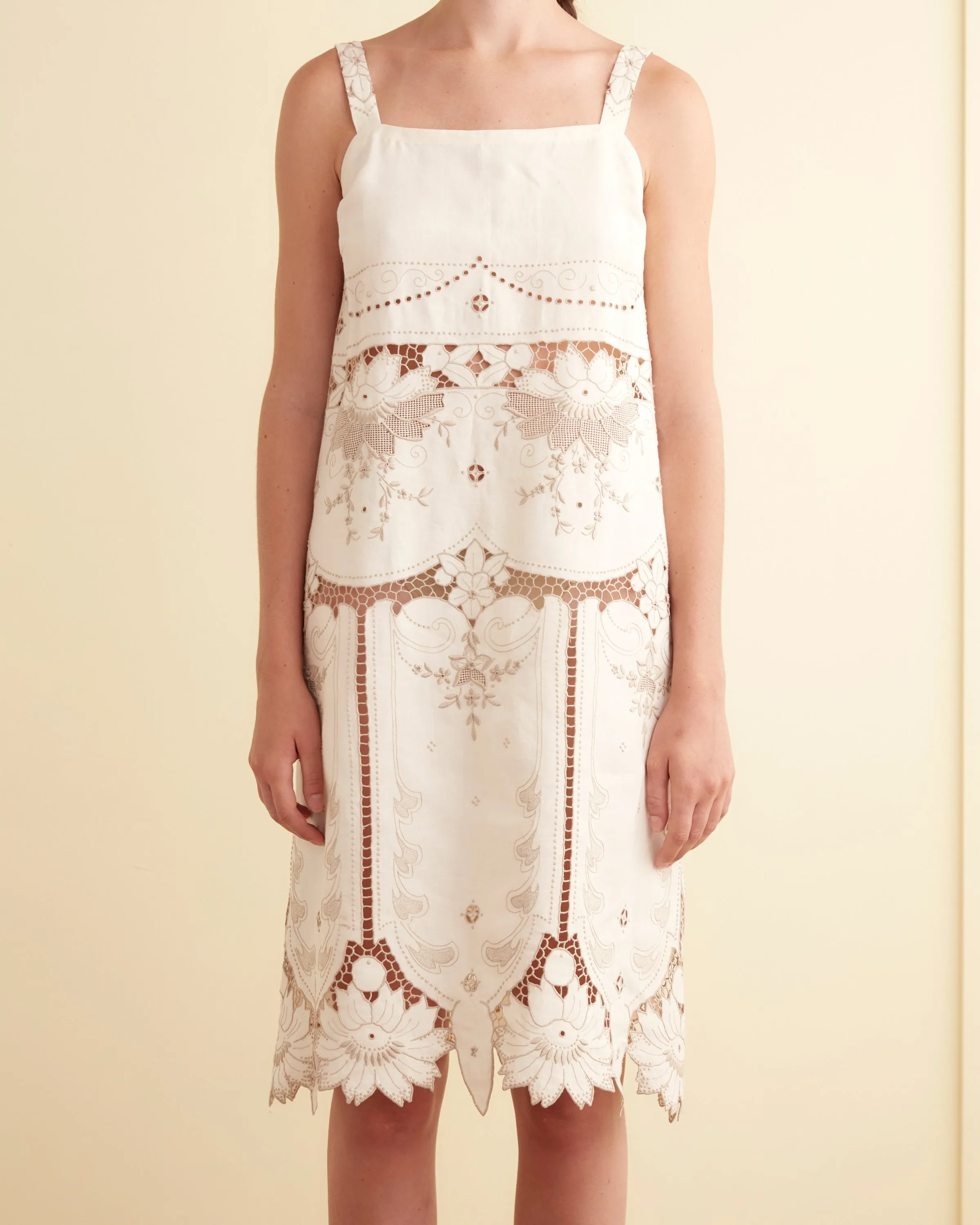 Corniced Cutwork Dress