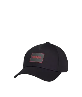 Cotton-twill Cap With Logo Label - Black