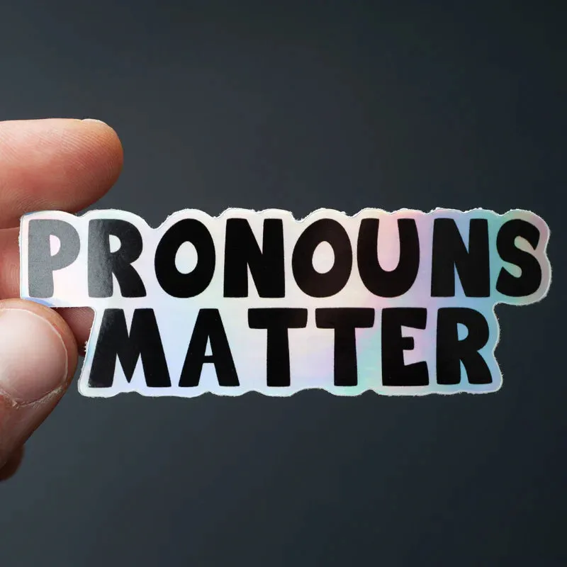 Crafty Queer Studio Pronouns Matter Sticker